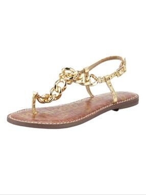 NEW Sam Edelman Grella Chain Thong Sandal